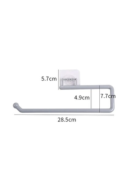 Choice Grey Punch-free Kitchen Paper Towel Rack Toilet Paper Roll Rack Hanger...