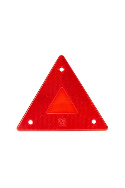 Choice1 1pc Truck Warning Reflector Triangle Red Truck Stop Warning Sign Plat...