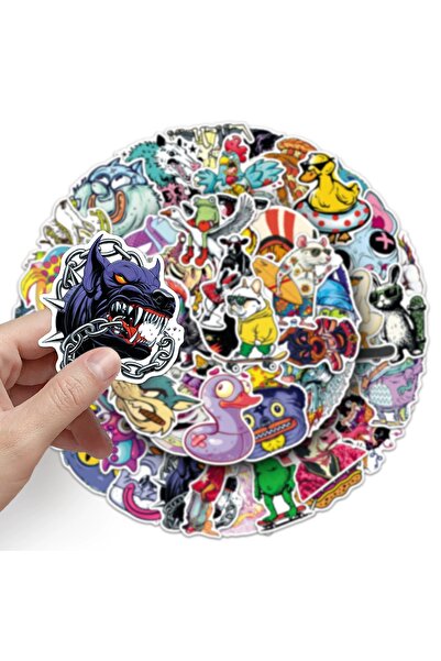 Choice1 AX2-100PCS 50/100PCS Trendy Fun Animal Stickers Personalized Trendy P...