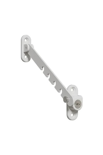 Choice white Inner Window Limiter Latch Position Stopper Home Security Door W...