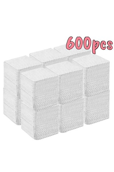 Choice 600pcs White Wipes 20/600pcs Lint-Free Nail Wipes Gel Cleansing Tissue...
