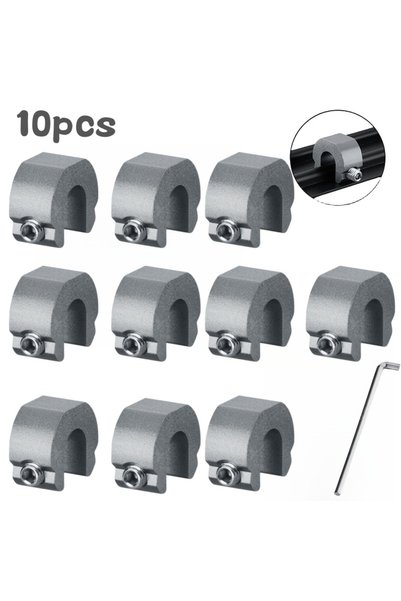 Choice9 10pcs Gray New 3/5/10pcs Aluminum Alloy Window Lock Stopper Sliding D...