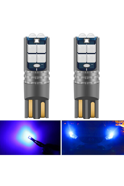 Choice4 مصابيح LED زرقاء T10 للوقوف، 12 فولت/24 فولت، مناسبة للشاحنات والدراج...