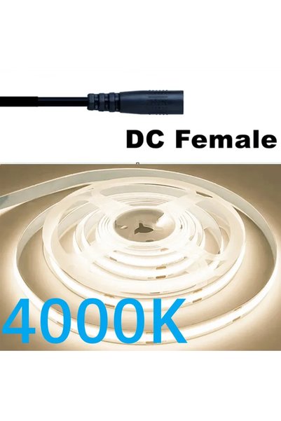 Choice شريط إضاءة LED COB قابل للتعتيم، 320 مصباح LED أبيض طبيعي، 12 فولت تيا...