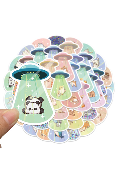 Choice 50PCS 50PCS UFO Kidnapped Friend Stickers Exquisite Handaccount Materi...
