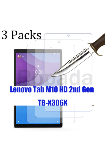 Choice واقي شاشة زجاجي M10 من الجيل الثاني مكون من 3 قطع لجهاز Lenovo Tab M10...
