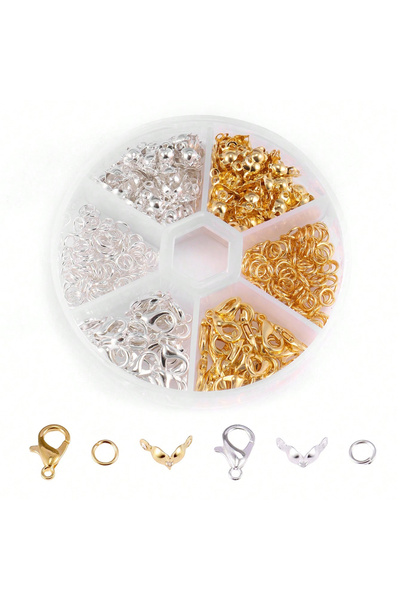 Choice Set 3 1Box Jewelry Making Kit Lobster Clasp Open Jump Rings End Crimps...