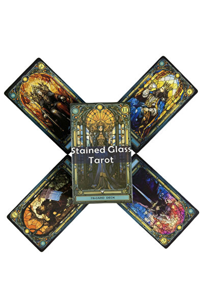 Choice TT459 Stanined Glass Tarot Cards A 78 Deck For Beginners Deck Oracle E...