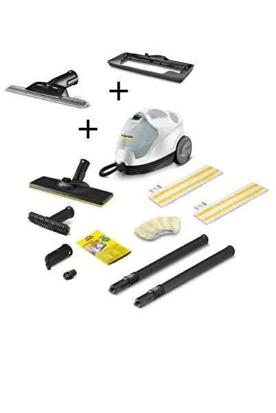 Karcher Yeni SC 4 EasyFix Buharlı Temizlik Makinesi + Cam Aparatı + Halı Aparatı
