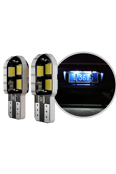 Choice1 مصباح لوحة ترخيص LED أبيض من قطعتين لسيارة تويوتا بريوس 2000-2015 (مو...