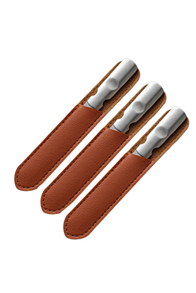 Choice1 Long 3 pcs Professional Stainless Steel Nail File Double-Sided Heavy ...