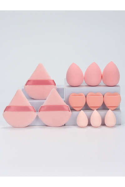 Choice10 07 12-Piece All-Purpose Makeup Sponge Set, Made of 3 Loose Powder Pu...