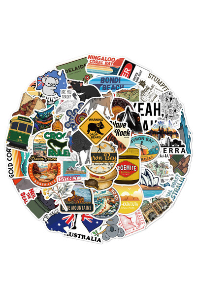 Choice 50PCS ​50pcs Australia Landmark Waterproof Stickers | Sydney Opera Hou...