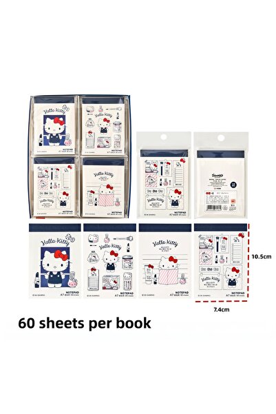 choice2 A7 4 Books Sanrio Genuine Hello Kitty Cute Pu Notebook Cartoon Notepa...