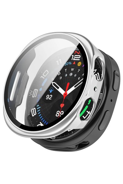Choice16 Galaxy watch 8 40mm Silver 01 Tempered Glass+Case for Samsung Galaxy...