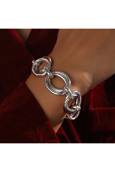 Choice Silver Never Fade Stainless Steel Oval Links Chain Bracelets for Women...
