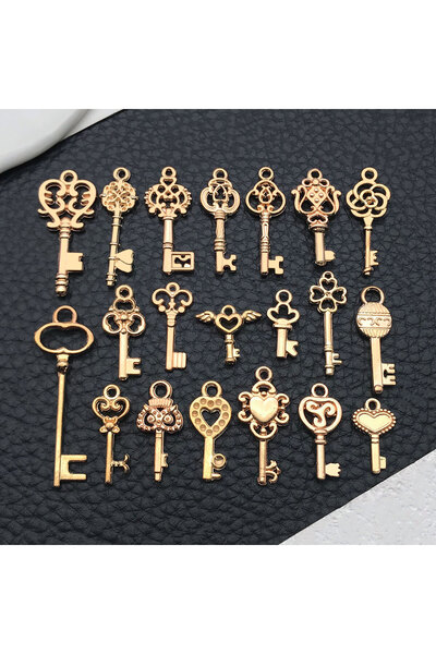 Choice SN925-20pcs 20/100pcs Mini Key Series (يشمل تشطيبات ذهبية عتيقة/برونزي...