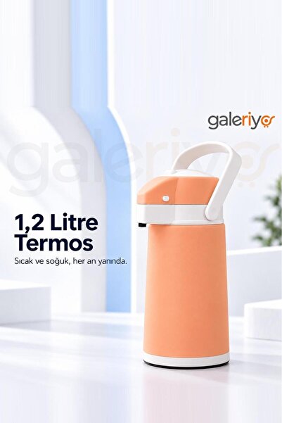 Galeriyo 1.2 Litre Su Termosu Çay Termosu Piknik Termosu