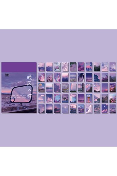 Choice13 F Yoofun 50 Sheets Natural Scenery&Art Paintings Stationery Stickers...