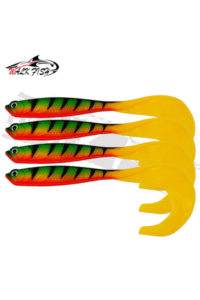 Choice Green Leopard WALK FISH 4PCS Jigging Wobblers Fishing Lure 12.5cm 5.5g...