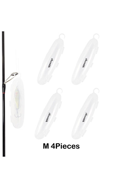 Choice 4 M Transparent Fishing Bait Hook Protectors Lure Wraps with Air Holes...