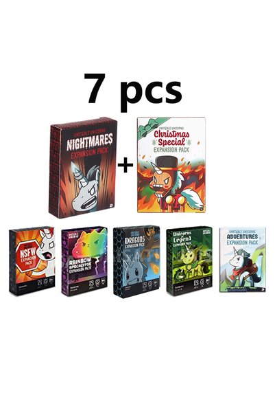 Choice18 Bandai 7 in 1 Board Games Unstables Nightmares Expansion Unicorns He...