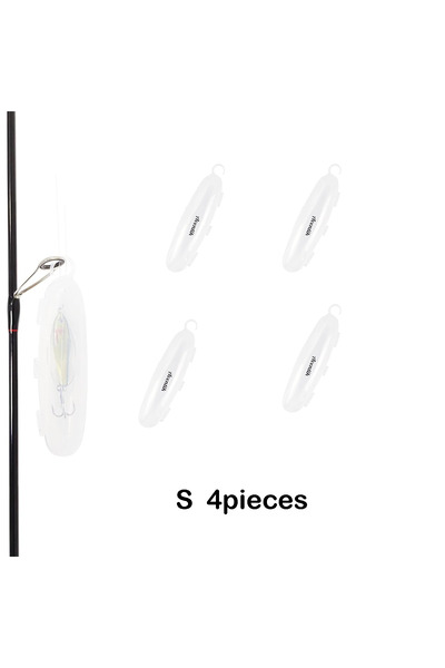 Choice 4 S Transparent Fishing Bait Hook Protectors Lure Wraps with Air Holes...