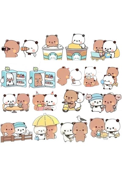 Choice3 18pcs full set Cute Bubu Dudu Fridge Magnets Kawaii Panda Yier Refrig...