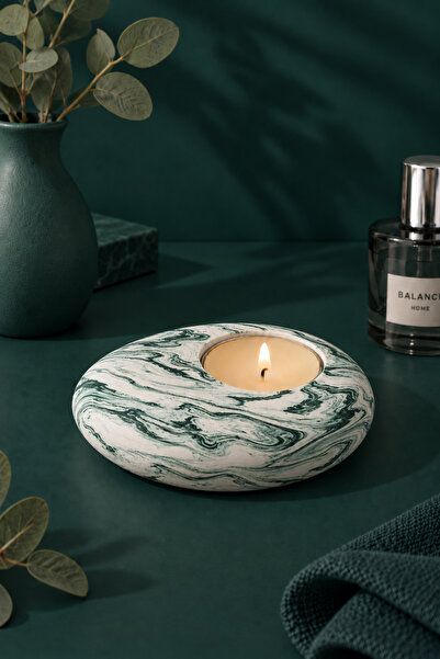 betonmall El Yapımı Tealight Beton Mumluk