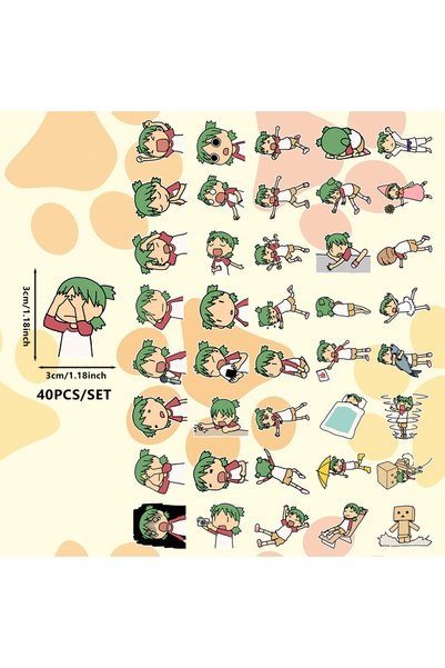 Choice 6X5.2X0.5cm 642D-YotsubaKoiwai 40 Pieces of Yotsuba Manga Yotsuba Koiw...