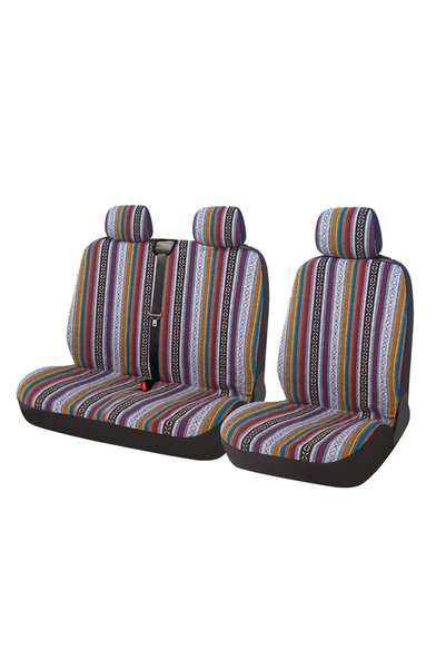 Choice AD9507-A 2+1 Universal Striped Color Car Seat Covers For Iveco Daily F...