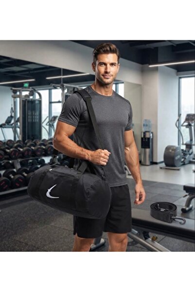 Siyah Renkli Spor Çantası Seyahat Çantası Ve Fitness Çantası