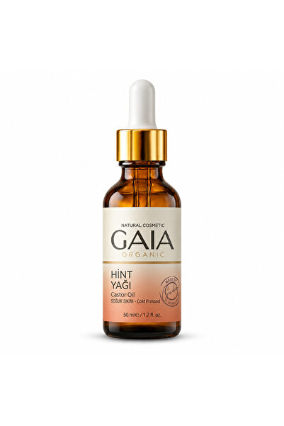 Gaia Organic Hint Yağı Hekzansız Soğuk Sıkım 50 ml — Saç, Kaş, Kirpik, Cilt