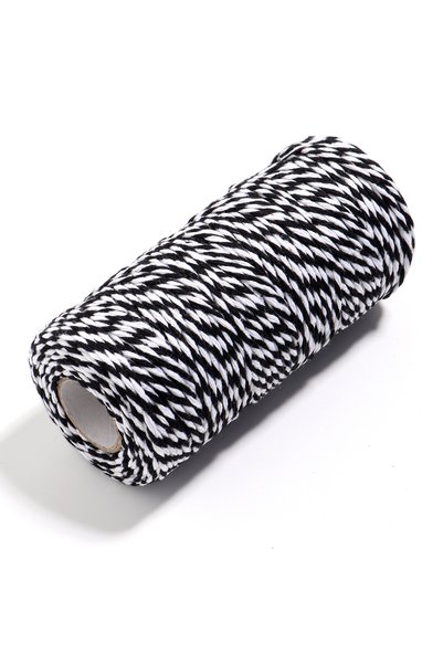 Choice 2mm 100m Black White 100M/Roll 2mm Bakers Twine String Cotton Cords Ro...