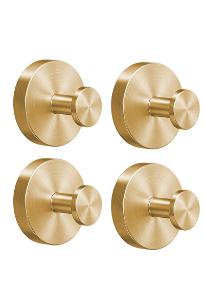 Choice Golden 4ps Suction cup hook, Stainless Steel No-Drill Racks for Organi...