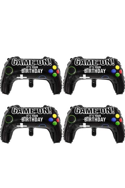 Choice 23.6inch black 4pcs 23.6 X 15.7 Inches Video Game Party Balloons Game ...