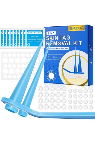 Choice Blue 2 In 1 Auto Skin Tag Removal Kit Painless Mole Wart Remover Equip...