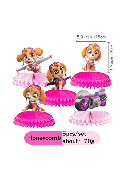 Choice8 PAW PATROL other Honeycomb-5pcs Paw Patrol Honeycomb Team Member Orna...