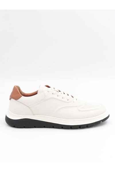 Togga 2228 White Genuine Leather Casual Men's Sneakers