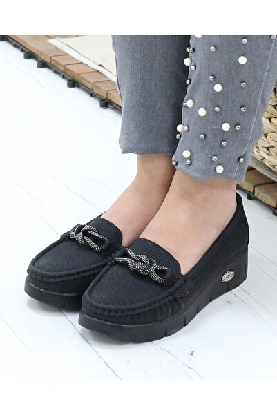 Nesil Shoes Nstar 410 Black Denim Anatomical Women's Shoes