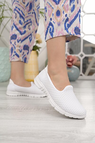 Nesil Shoes Dvm 901 Pantofi de mers pentru femei flexibili anatomici albi