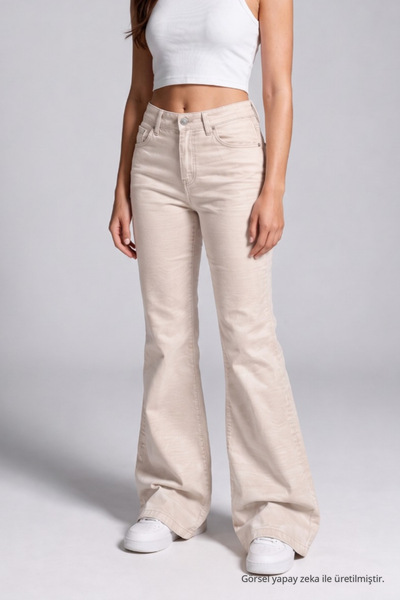 BİKELİFE Spanish Style Lycra/Flexible Denim Trousers