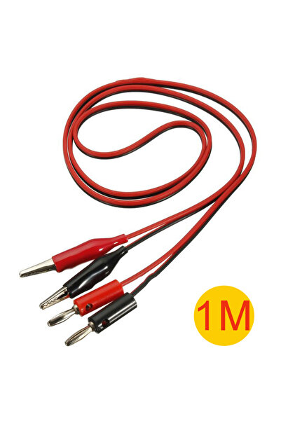 Choice 4mm Alligator Cilp To Banana Plug Test Cable Lead Connector Dual Teste...