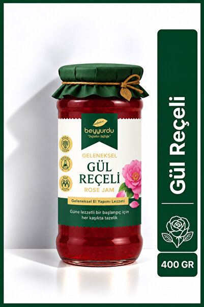 beyyurdu Gül Reçeli Katkısız Geleneksel Kahvaltılık Doğal Reçel
