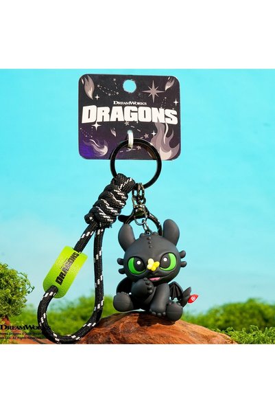 choice2 C Authentic Dragon Taming Master Flying Toothless Boy Keychain New Ba...