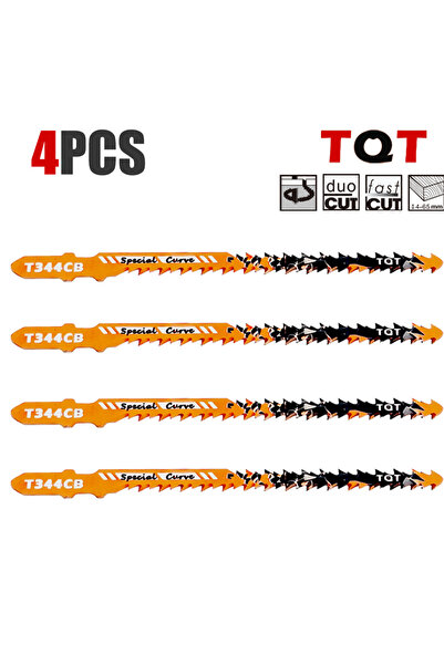 choice2 شفرات منشار مقوس مزدوجة الجوانب T344Cb-Js-4Pcs بسمك 1.5 مم وطول 120 م...