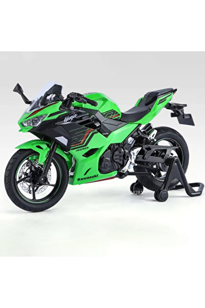 Choice دراجة نارية كاواساكي 400 H2R S1000RR موديل 400 خضراء بمقياس 1:12، مصنو...