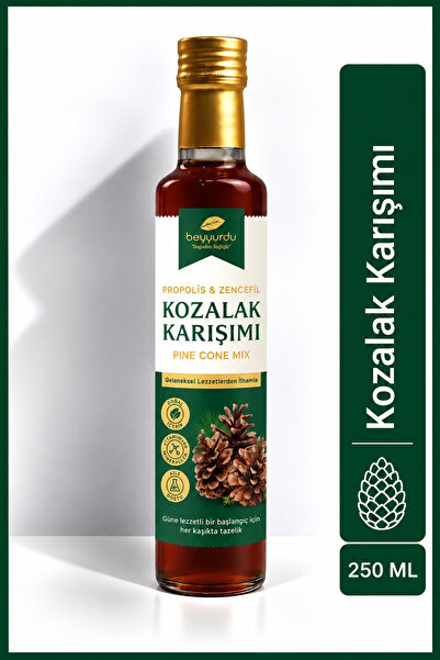 Zencefilli Propolisli Kozalak Şurubu Karışım