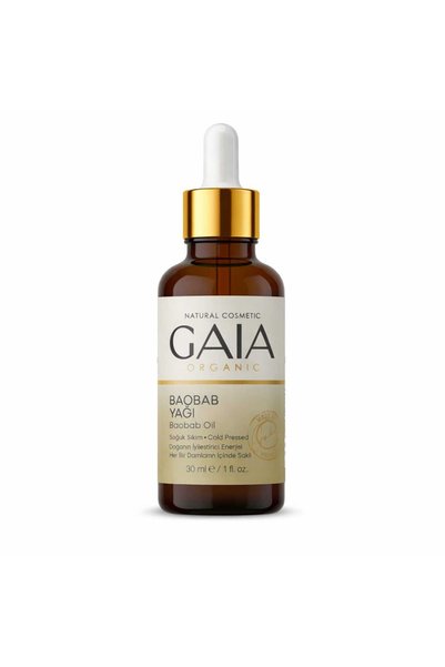 Gaia Organic زيت الباوباب العضوي المعصور على البارد للعناية بالبشرة والشعر 30 مل