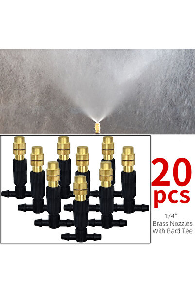 Choice11 A-20PCS 5M-30M Outdoor Misting Cooling System Garden Irrigation Wate...
